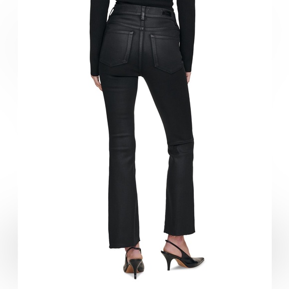 DL1961 Bridget Boot High Rise Instasculpt Ankle Jeans | Black Coated | 28 | NWOT - Picture 3 of 8